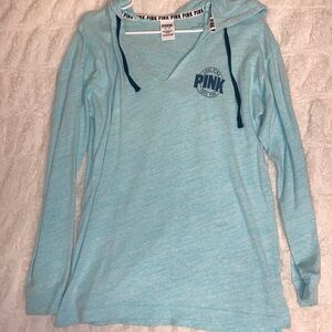 PINK Aqua Hoodie Size XS